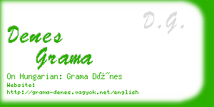 denes grama business card